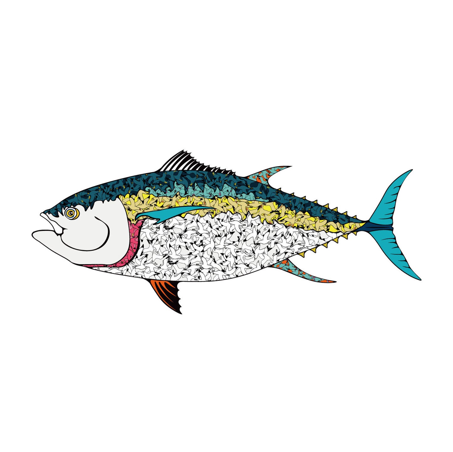 BF Sticker Bluefin Tuna