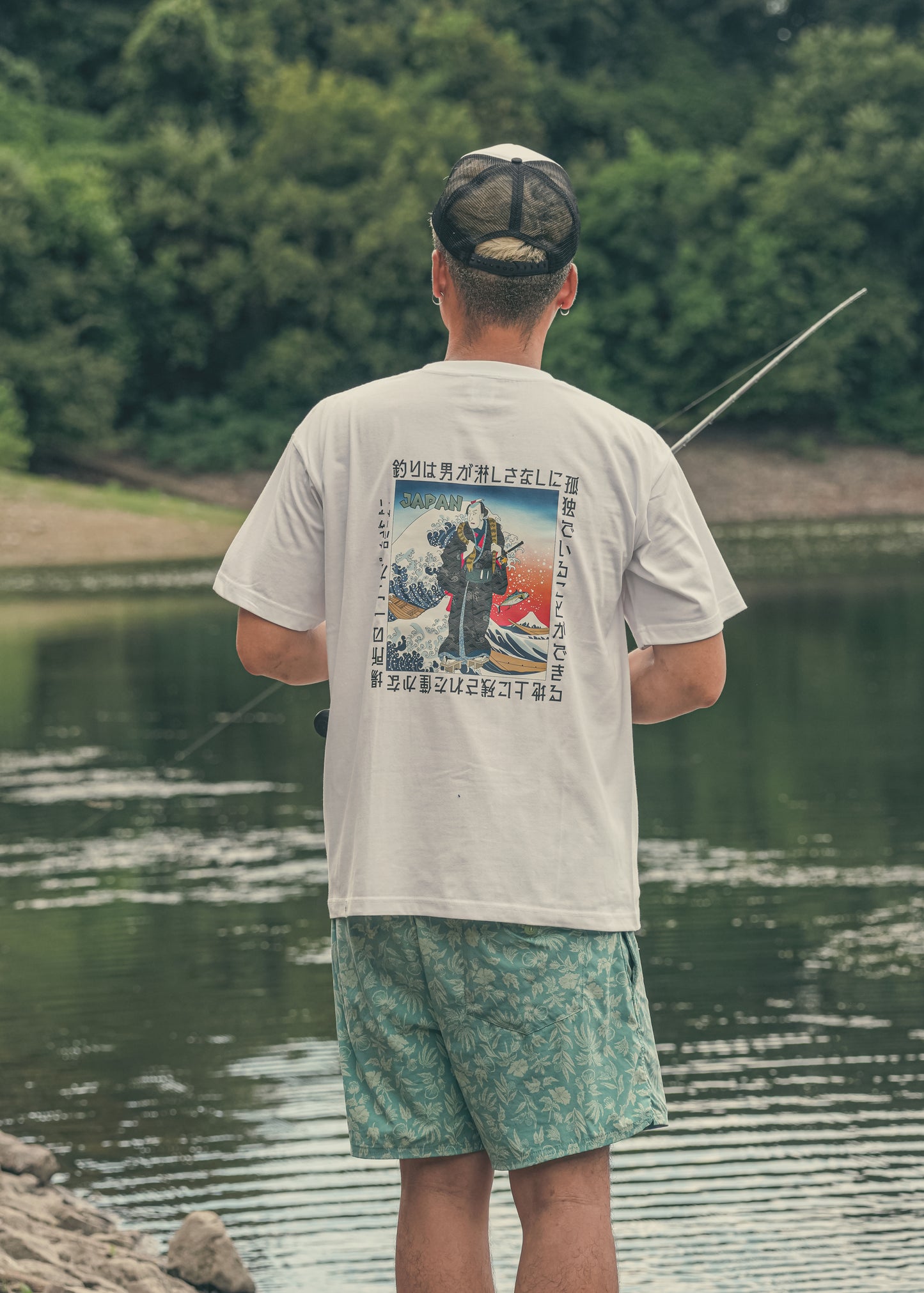 Ukiyo-e Samurai Tuna T-shirt