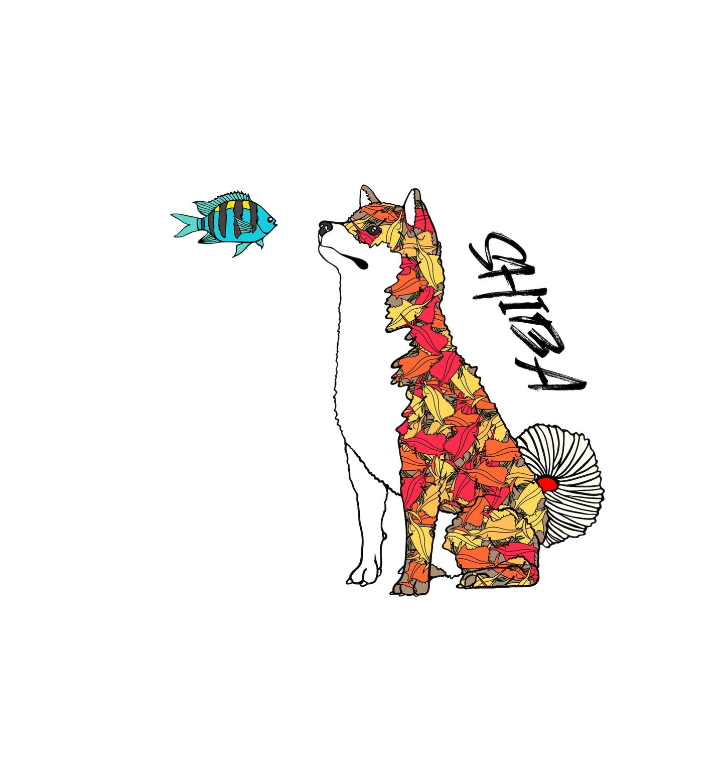 柴犬とオヤビッチャTシャツ