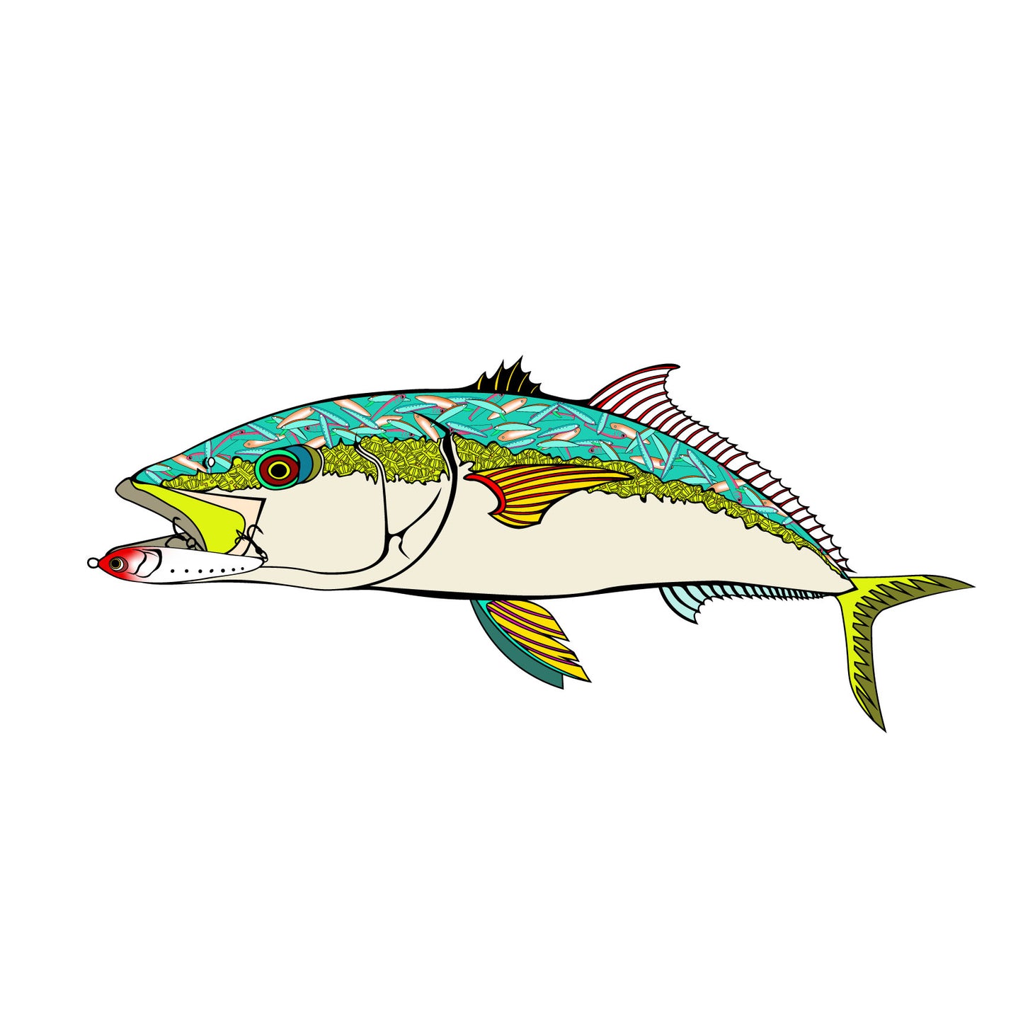 BF Sticker Yellowtail