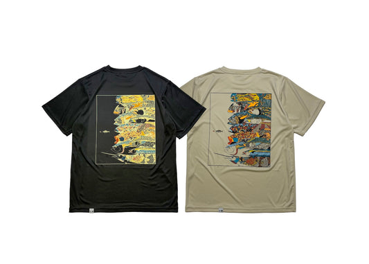 魚群ドライTシャツ