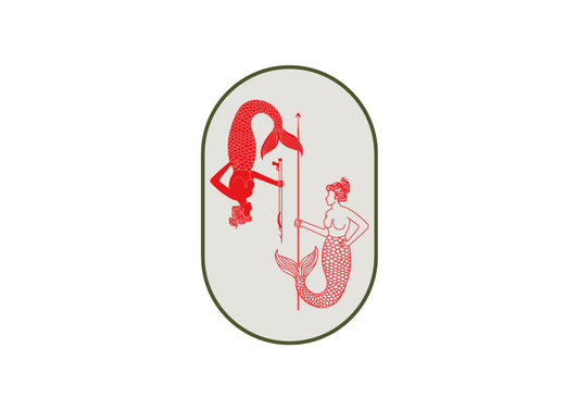 ツインマーメイドステッカー