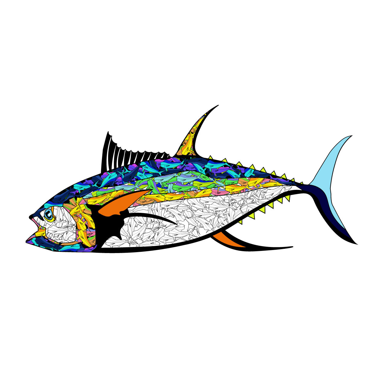BF Sticker Yellowfin Tuna